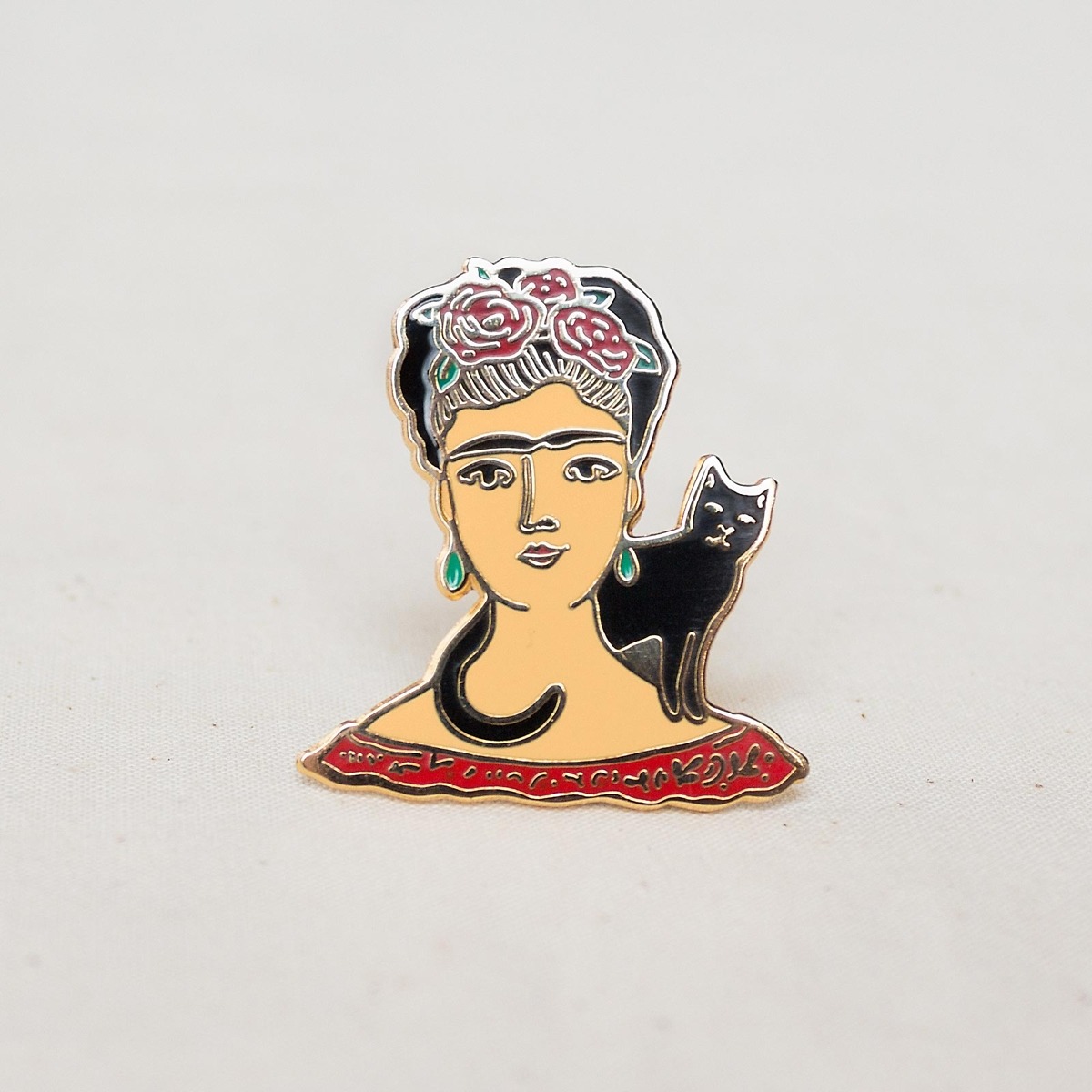 7x Frida Kahlo Soft Enamel Pin Set Lapel Pins Brooches Badges Buttons Gift Girls