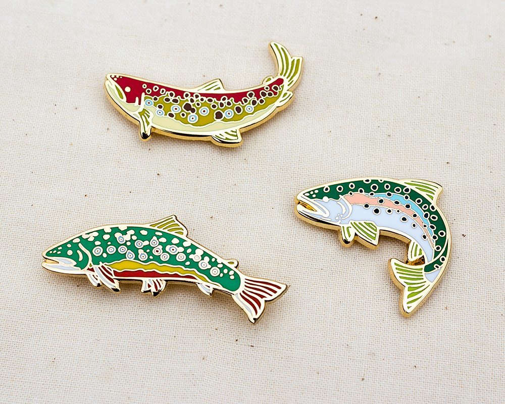 Fish Gift Enamel Pin