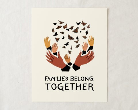 families belong together art print