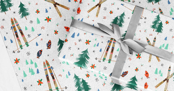 Details about   Winter Wonderland Heavy Weight Gift Wrap 40 Square Feet 